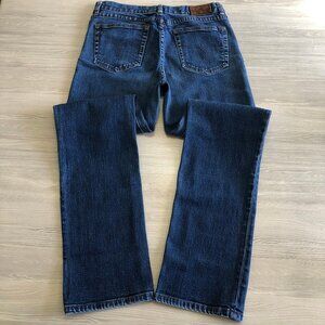 Ralph Lauren Womens Lauren Jeans Co Mid Rise Straight Leg Blue Size 4
